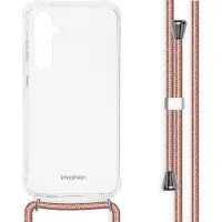 IMoshion Transparante Backcover met koord voor de Samsung Galaxy S23 FE - Rosé Goud