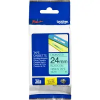 Brother Tape TZe-751 Zwart op groen (24 mm)