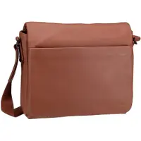 JOST Bags Leren schoudertas met laptopvak Tromsoe Shoulder Bag Cognac Lichtbruin