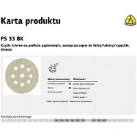 Klingspor Schuurmiddelen, K. RUBBER 225 PS33CK gr. 80 OPEN GLS38 (80)