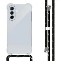 IMoshion Transparante Backcover met koord voor de Samsung Galaxy A56 - Zwart / Goud