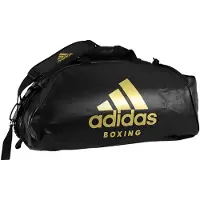 Adidas Boxing 2-in-1 Sporttas - PU - Zwart/Goud (Beschikbaar in verschillende maten)