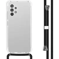 IMoshion Transparante Backcover met koord voor de Samsung Galaxy A32 (4G) - Zwart