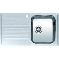 Reginox Centurio 10 (L) rechts spoelbak 85x49 cm RVS vlakbouw R23204