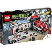 LEGO Porsche 919 Hybrid en 917K pitstraat 75876
