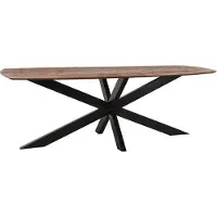 Label51 Zane Eetkamertafel - Bruin - Hout - 220 cm