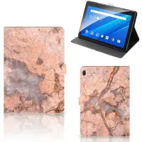 B2Ctelecom Lenovo Tab E10 Leuk Tablet hoesje Marmer Oranje