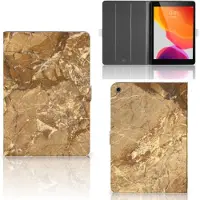 B2Ctelecom iPad 10.2 2019 | iPad 10.2 2020 | 10.2 2021 Leuk Tablet hoesje Marmer Creme