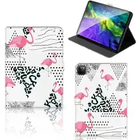 B2Ctelecom iPad Pro 11 2020/2021/2022 Flip Case Flamingo Triangle