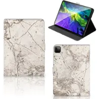 B2Ctelecom iPad Pro 11 2020/2021/2022 Leuk Tablet hoesje Marmer Beige