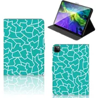 B2Ctelecom Book Case voor iPad Pro 11 2020/2021/2022 Hoes Cracks Blue
