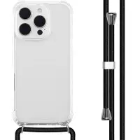 IMoshion Transparante Backcover met koord voor de Apple iPhone 16 Pro - Zwart