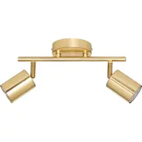Atmosphera Vico Wandlamp - Goud Metaal, 28 x 10 x 16,5 cm