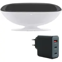 Lava Music Laadstation Space Charger 36, grijs, met netadapter