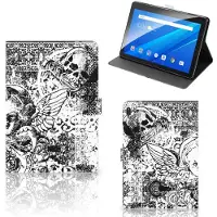 B2Ctelecom Tablettasje Lenovo Tab E10 Skulls Angel