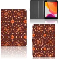 B2Ctelecom iPad 10.2 2019 | iPad 10.2 2020 | 10.2 2021 Tablet Hoes Batik Brown