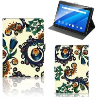 B2Ctelecom Tablet Hoes Lenovo Tab E10 Barok Flower