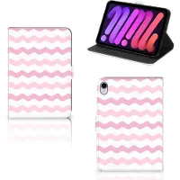 B2Ctelecom iPad Mini 6 (2021) Tablet Hoes Waves Roze