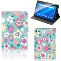 B2Ctelecom Lenovo Tab E10 Tablet Cover Flower Power