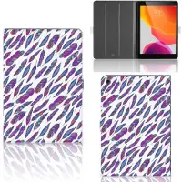B2Ctelecom iPad 10.2 2019 | iPad 10.2 2020 | 10.2 2021 Tablet Hoes Feathers Color