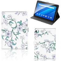 B2Ctelecom Lenovo Tab E10 Uniek Tablet Cover Blossom White