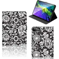 B2Ctelecom iPad Pro 11 2020/2021/2022 Tablet Cover Black Flowers