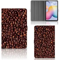 B2Ctelecom Samsung Galaxy Tab S6 Lite | S6 Lite (2022) Tablet Stand Case Koffiebonen