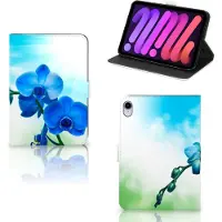 B2Ctelecom iPad Mini 6 (2021) Tablet Cover Orchidee Blauw - Cadeau voor je Moeder