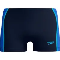 Speedo Solid Splice Aquashort Heren - Strakke Zwemshort Heren - Chloorbestendige Zwemboxer Heren - Sportzwembroek Heren met Trekkoord - Marine/Blauw - M