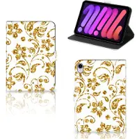 B2Ctelecom iPad Mini 6 (2021) Tablet Cover Gouden Bloemen
