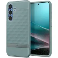 Spigen Parallax MagFit Hoesje Geschikt voor Samsung Galaxy S25 Plus - Back Cover Compatibel met MagSafe / Qi2 - Groen