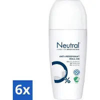 Neutral Parfumvrij - 6 x 50 ml - Deodorant Roller