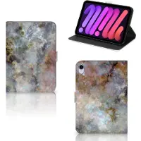 B2Ctelecom iPad Mini 6 (2021) Leuk Tablet hoesje Marmer Grijs