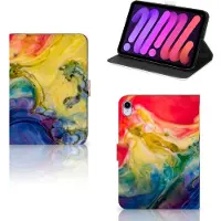 B2Ctelecom Hoes iPad Mini 6 (2021) Watercolor Dark