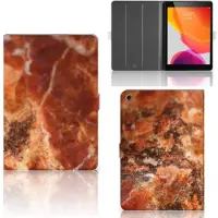 B2Ctelecom iPad 10.2 2019 | iPad 10.2 2020 | 10.2 2021 Leuk Tablet hoesje Marmer Bruin