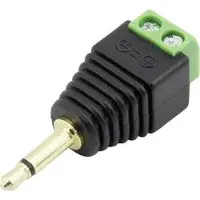 TRU COMPONENTS 93013c1115 Klinken-Steckverbinder 3.5 mm Stecker, gerade Polzahl: 2 Mono Schwarz 1 St.