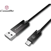 CASEME USB naar USB C kabel 1,2 meter - oplaadkabel zwart