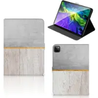 B2Ctelecom iPad Pro 11 2020/2021/2022 Tablet Book Cover Wood Concrete