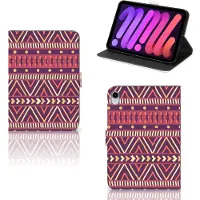 B2Ctelecom iPad Mini 6 (2021) Tablet Hoes Aztec Paars