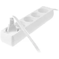 AWTOOLS - Verlengsnoer - 5 Stopcontacten - 1,5m - Wit