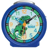 Scout Kinderwekker Friends Quartzwekker, leerwekker, cadeau-idee, kinderkamer, begin van de school, dino