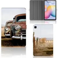 B2Ctelecom Samsung Galaxy Tab S6 Lite | S6 Lite (2022) Tablet Hoesje met foto Vintage Auto