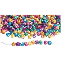 Colorations - houten rijgkralen bloem, 225 gram