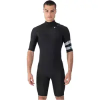Hurley Advant 2/2 Mm Springsuit Shorty Met Korte Mouwen En Rits Op De Rug