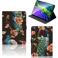 B2Ctelecom iPad Pro 11 2020/2021/2022 Flip Case Pauw met Bloemen