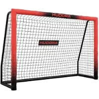 Hudora Pro Tect 180, Doel voor voetbal, Zwart, Rood, Polyester, Roestvrij staal, 6 jaar, 1800 mm, 1200 mm