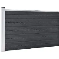 vidaXL Schutting 175x105 cm HKC grijs