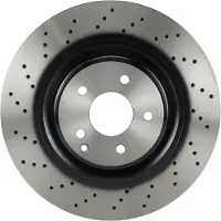 TRW Remschijf DF4341S voorkant, geperforeerd, sleuf, sterk gecarboniseerd, 1 Stuk