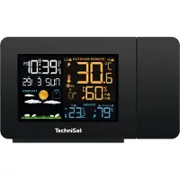 Technisat iMETEO P1 weerstation binnen en buiten - projectie - hygrometer - zwart