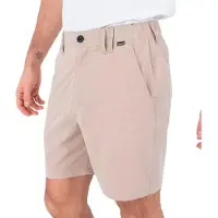 Hurley Phantom Slub badshorts, 3/4 lengte, tailleband, 18 inch, beige, heren, maat 32, beige